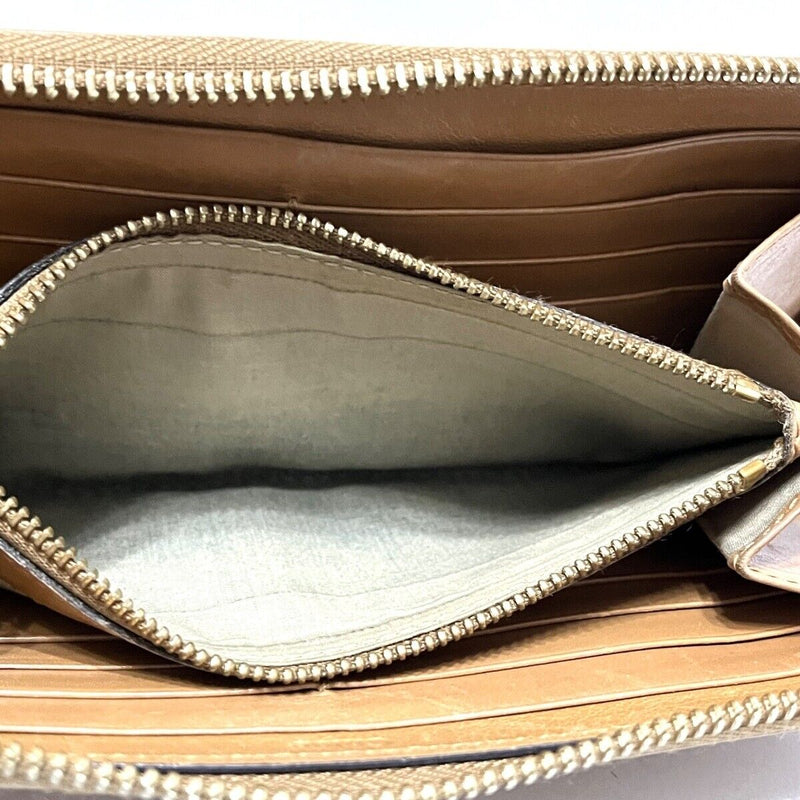 Chloe - Beige Brown Leather Long