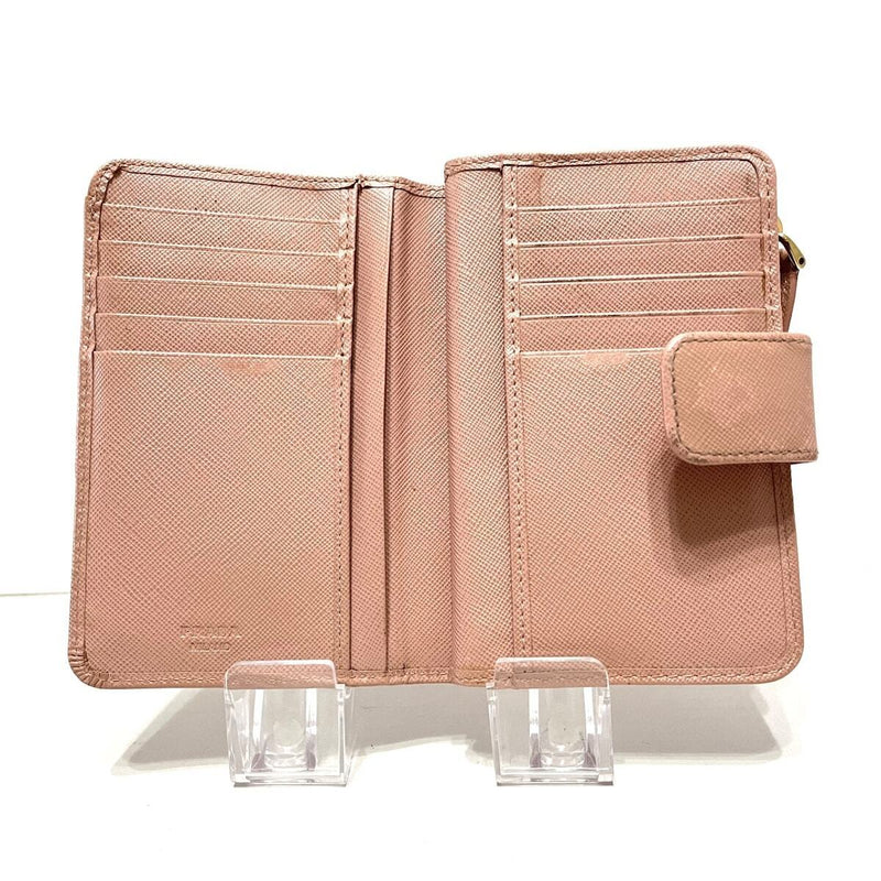 Prada - Pink Beige Leather Bifold