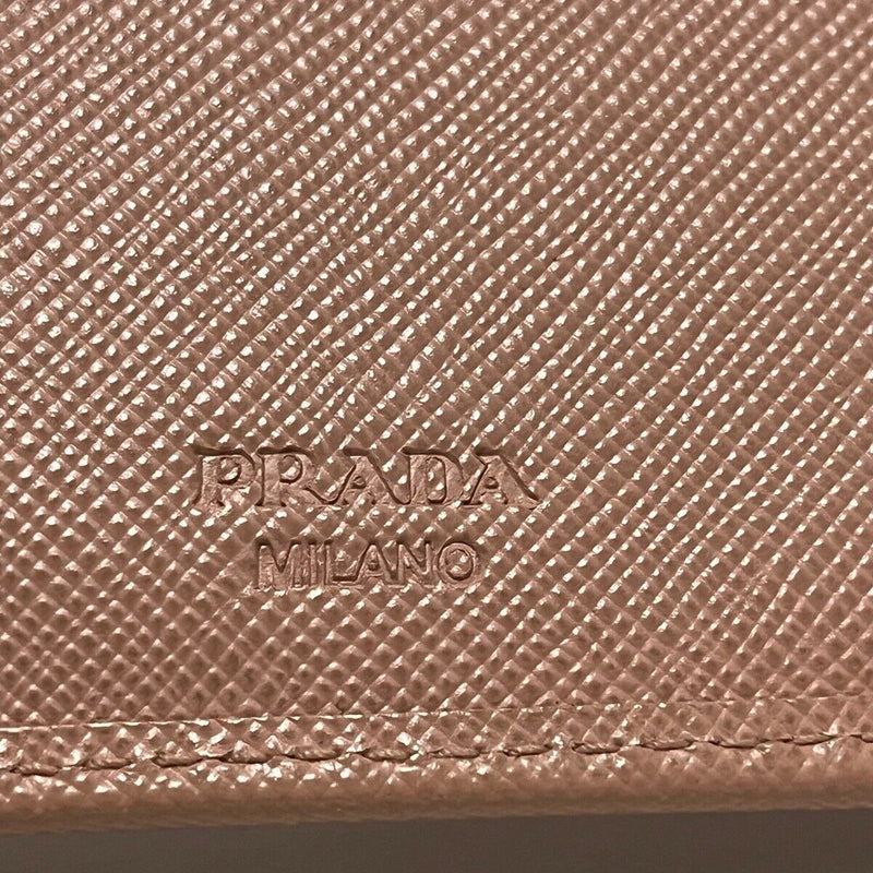 Prada - Pink Beige Leather Bifold