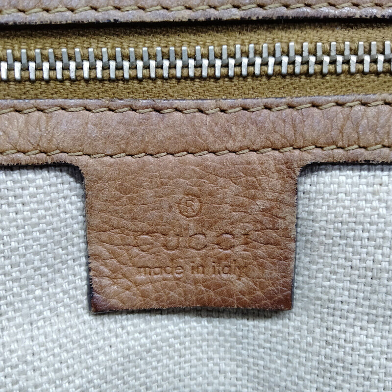 Gucci Hand Bag Brown Canvas