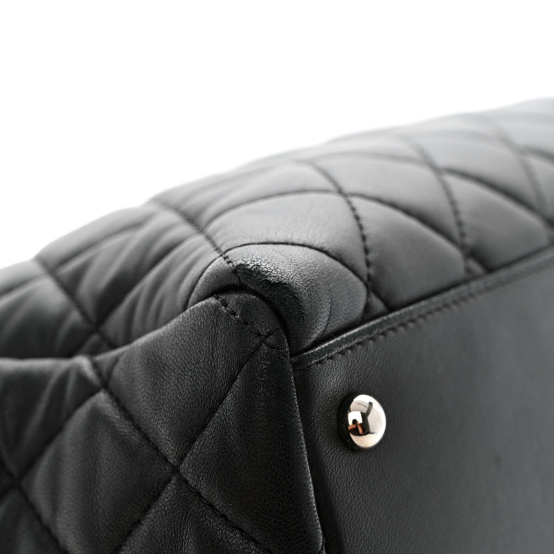 Chanel Lambskin Quilted 7 Tote Black