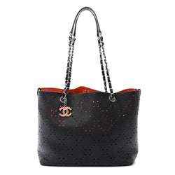 Chanel Perforated Grained Calfskin Small