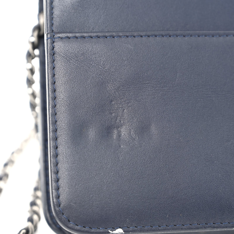 Chanel Denim Quilted Wallet On Chain Woc