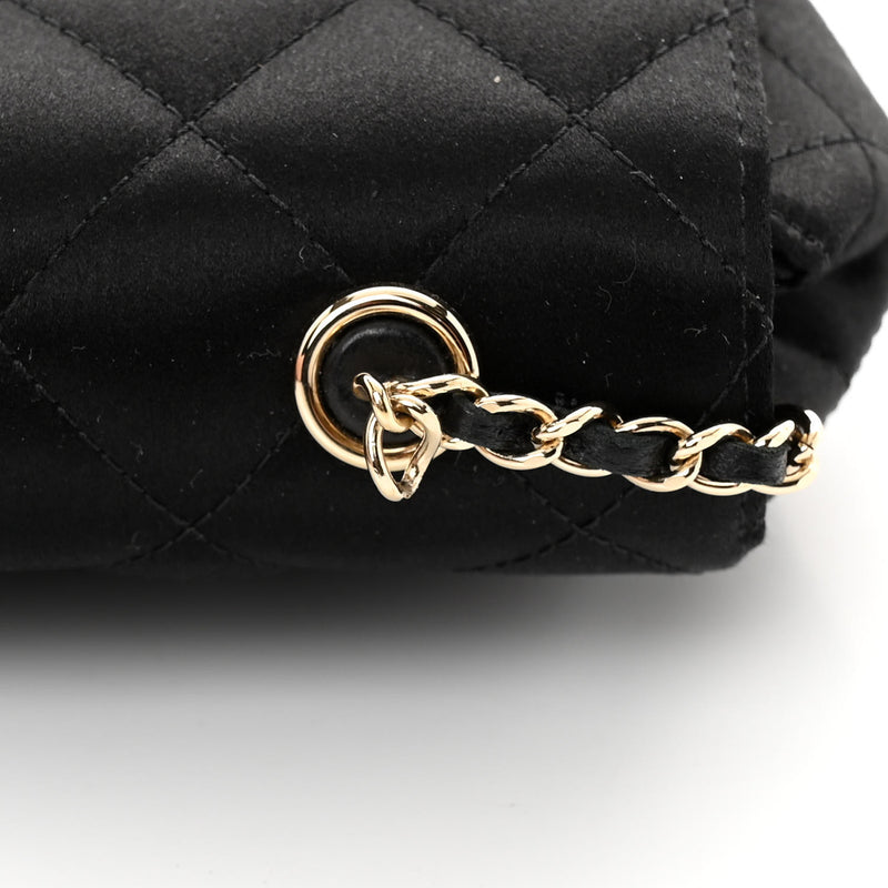 Chanel Satin Quilted Mini Rectangular