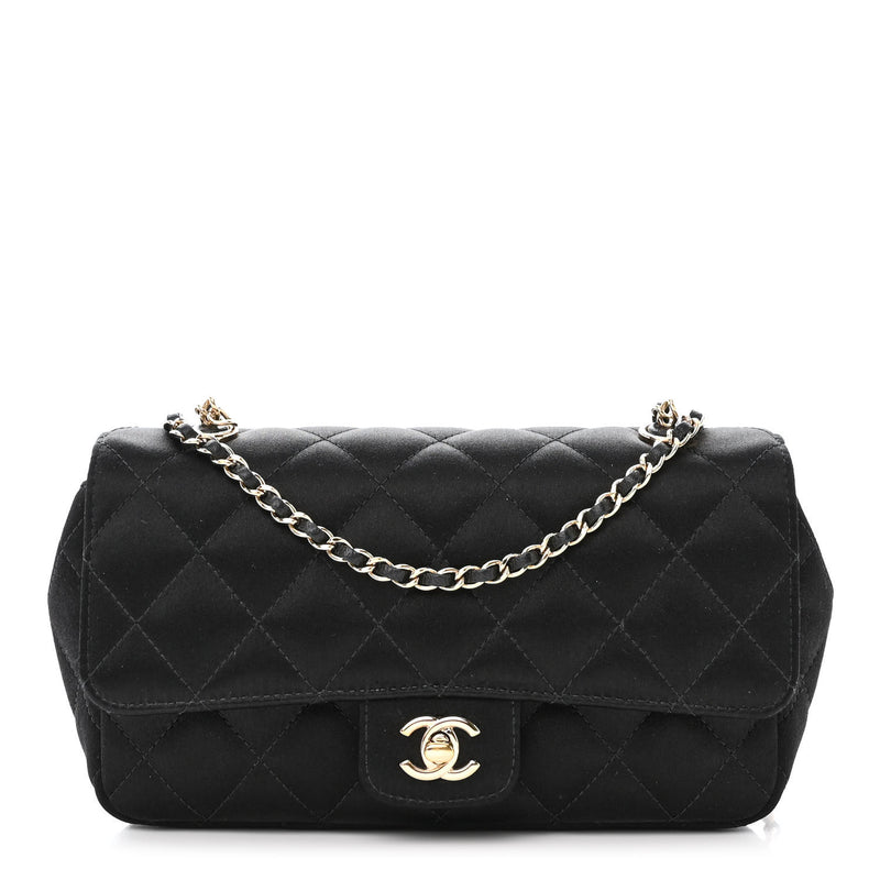 Chanel Satin Quilted Mini Rectangular