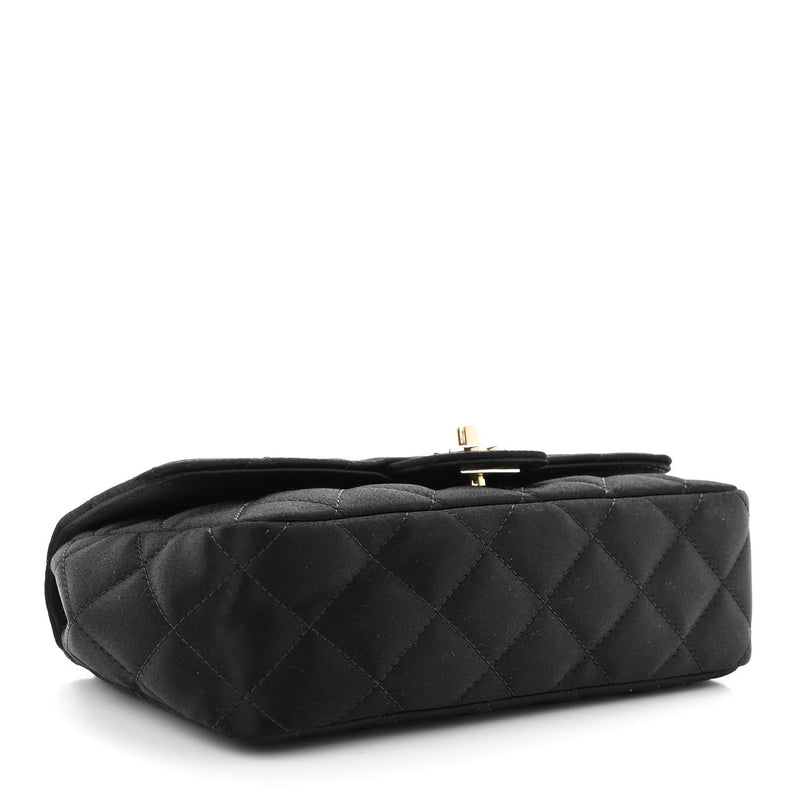 Chanel Satin Quilted Mini Rectangular