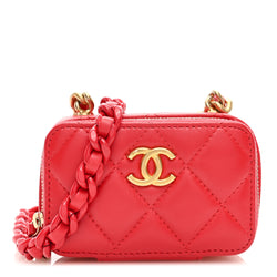 Chanel Lambskin Quilted Mini Lacquered