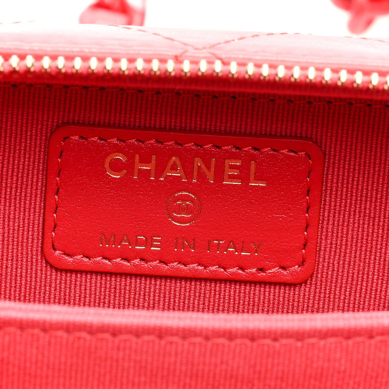 Chanel Lambskin Quilted Mini Lacquered