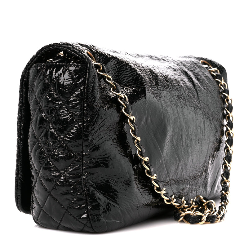 Chanel Vinyl Medium Rock And Chain Flap