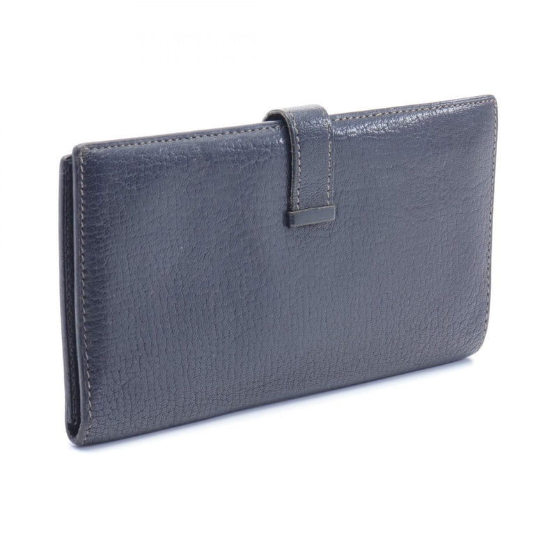 Hermes Bean Soufflet Long Wallet Chevre