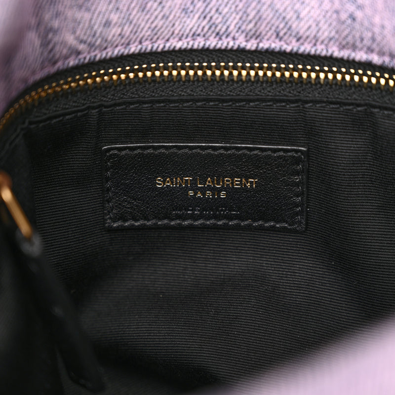 Saint Laurent Denim Quilted Small Loulou