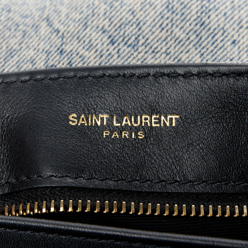 Saint Laurent Denim Y Quilted Toy Loulou