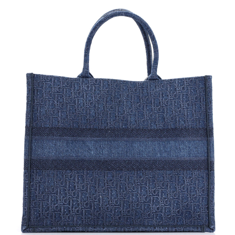 Christian Dior Book Tote Oblique Denim