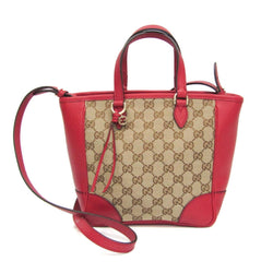 Gucci Gg Canvas Women's Leather Handbag