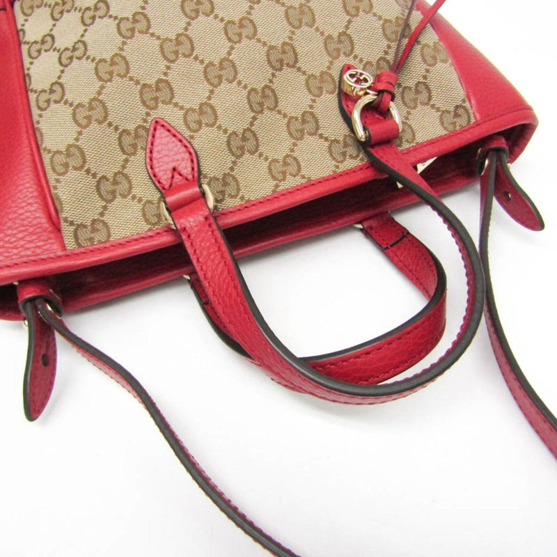 Gucci Gg Canvas Women's Leather Handbag