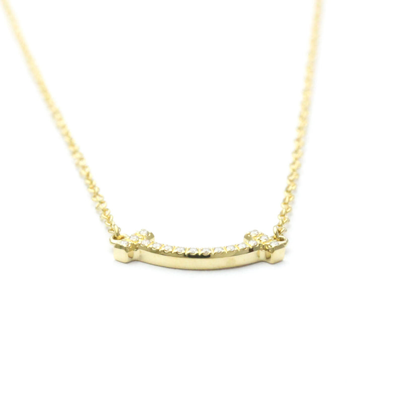 Tiffany T Smile Micro Diamond Necklace