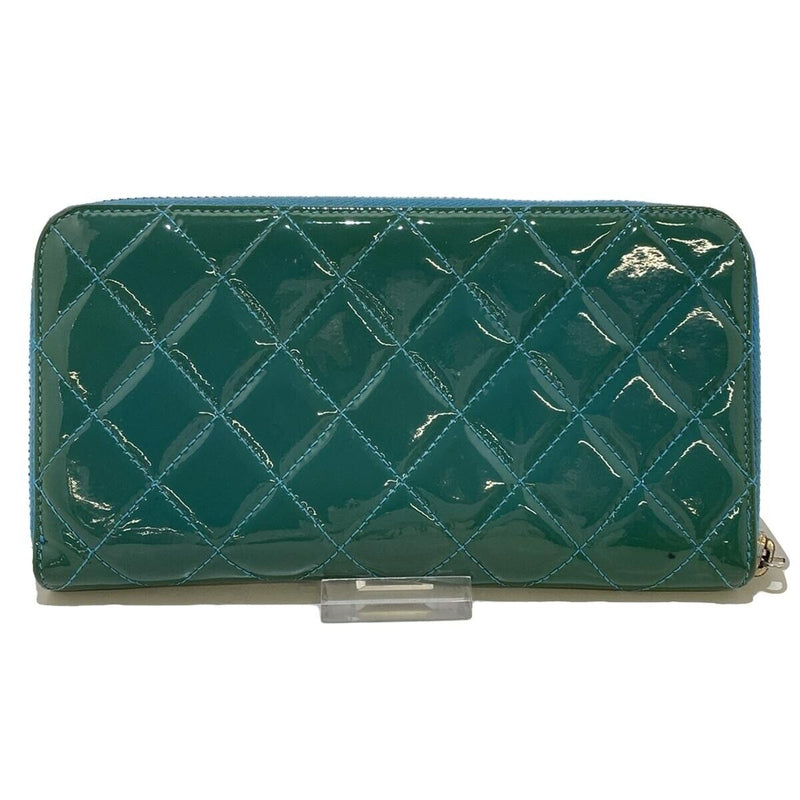 Chanel Matelasse Green Patent