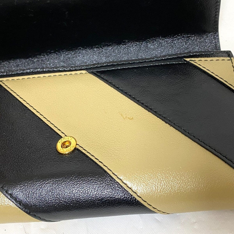 Gucci Zumi Beige Black Leather -