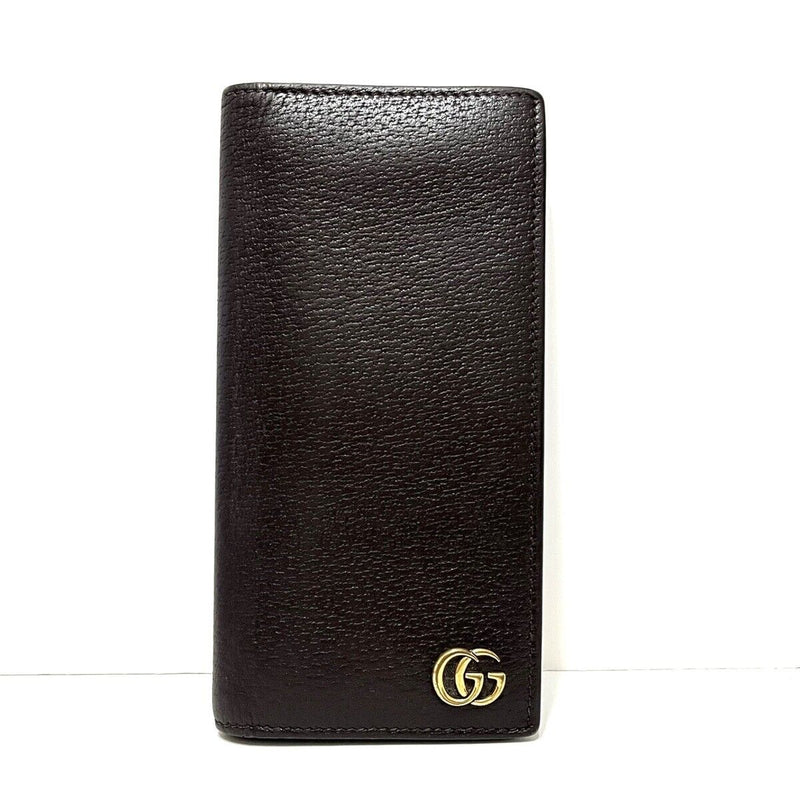 Gucci Gg Marmont Dark Brown Leather