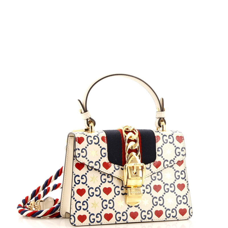 Gucci Sylvie Top Handle Bag Printed