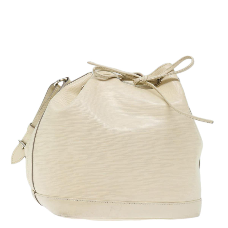 Louis Vuitton Epi Noe Shoulder Bag White