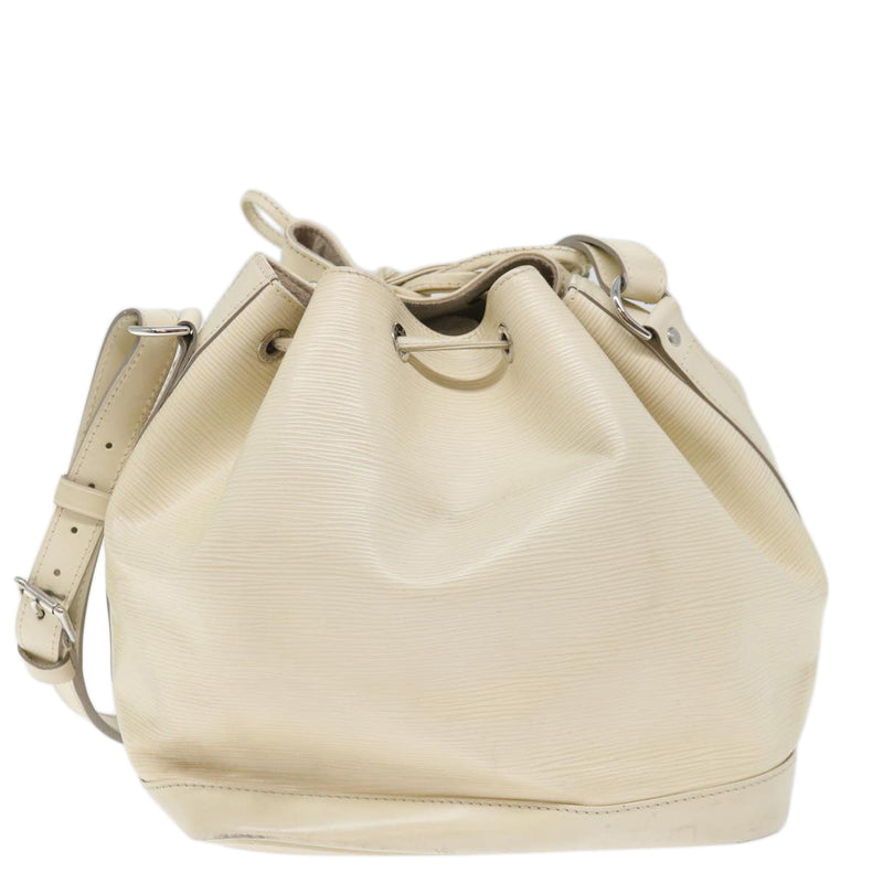 Louis Vuitton Epi Noe Shoulder Bag White