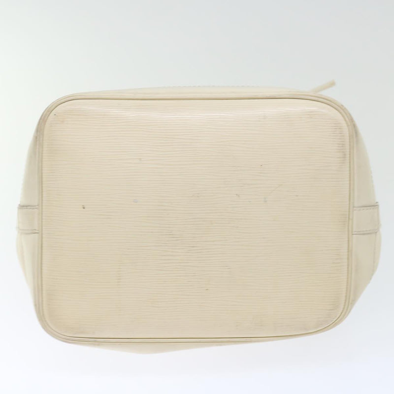 Louis Vuitton Epi Noe Shoulder Bag White