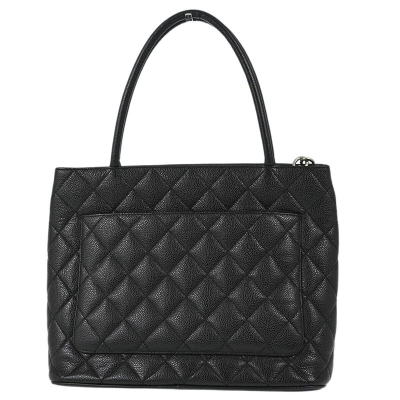 Chanel Black Caviar Medallion Tote