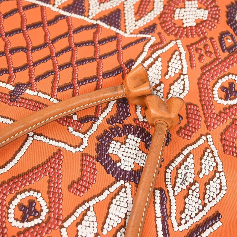 Hermes Orange Silk Silky City Gm