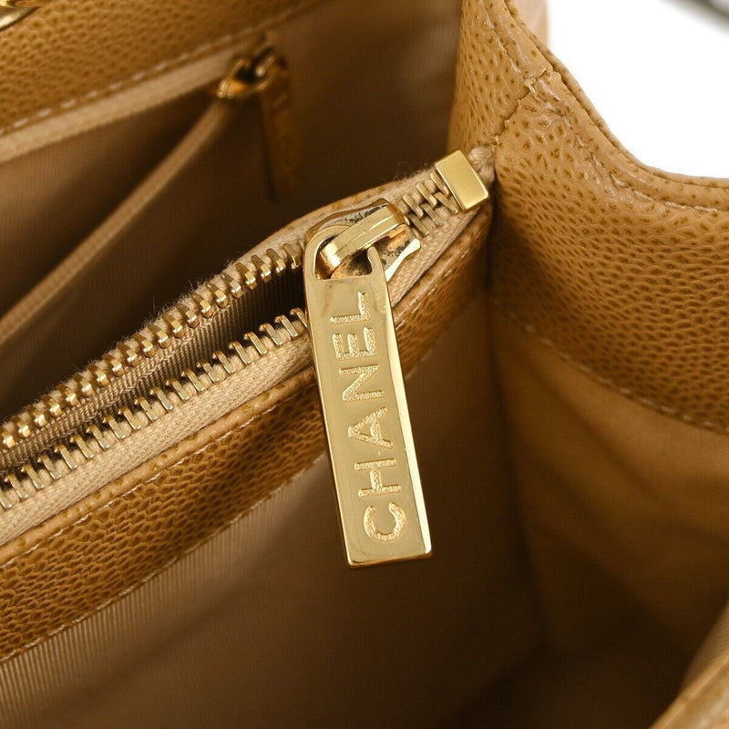 Chanel Beige Caviar Grand Shopping Tote