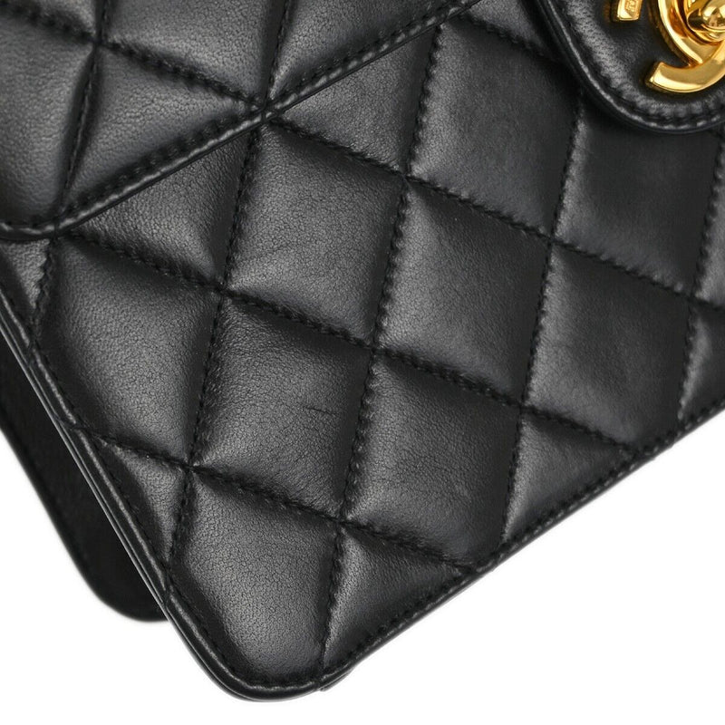 Chanel Black Lambskin Turnlock Small