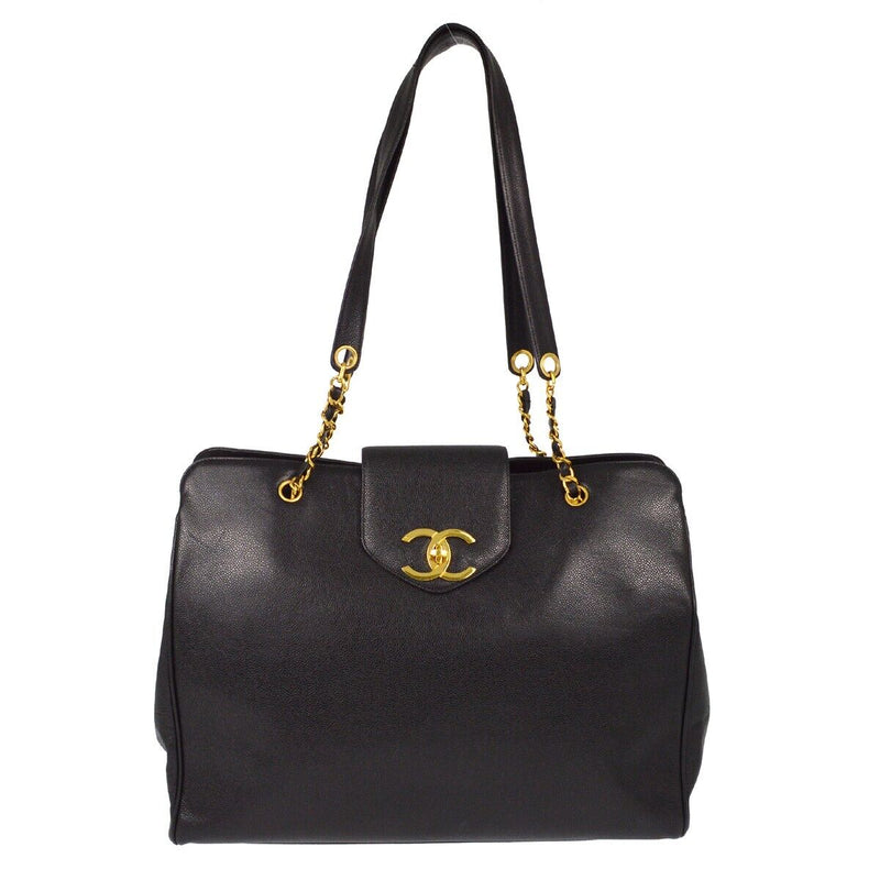 Chanel Black Caviar Supermodel Shoulder