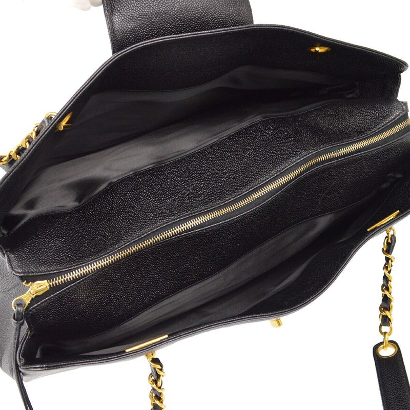 Chanel Black Caviar Supermodel Shoulder