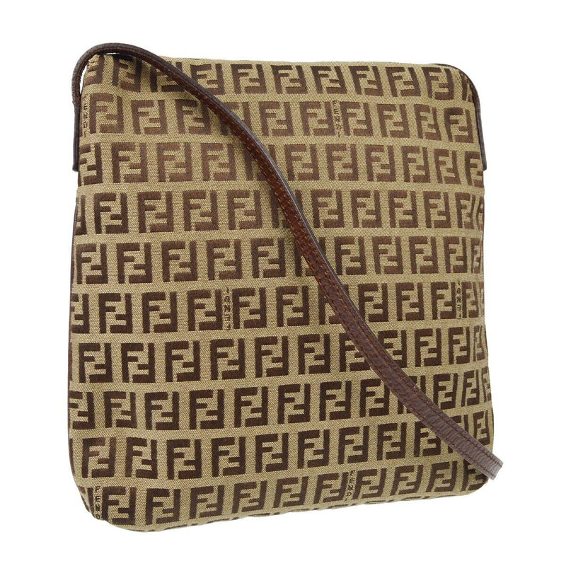 Fendi Brown Zucchino Crossbody Bag