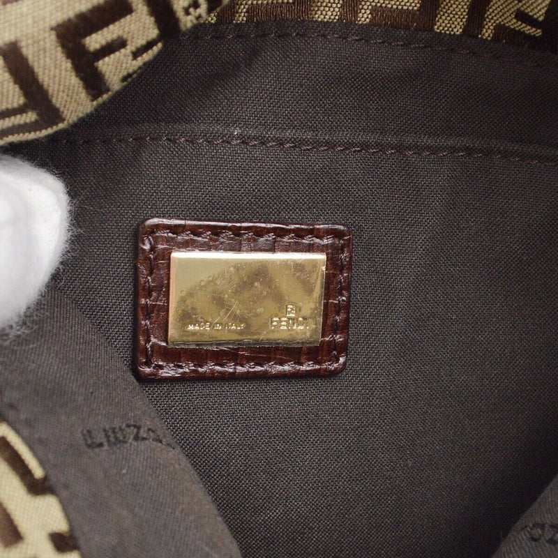 Fendi Brown Zucchino Crossbody Bag