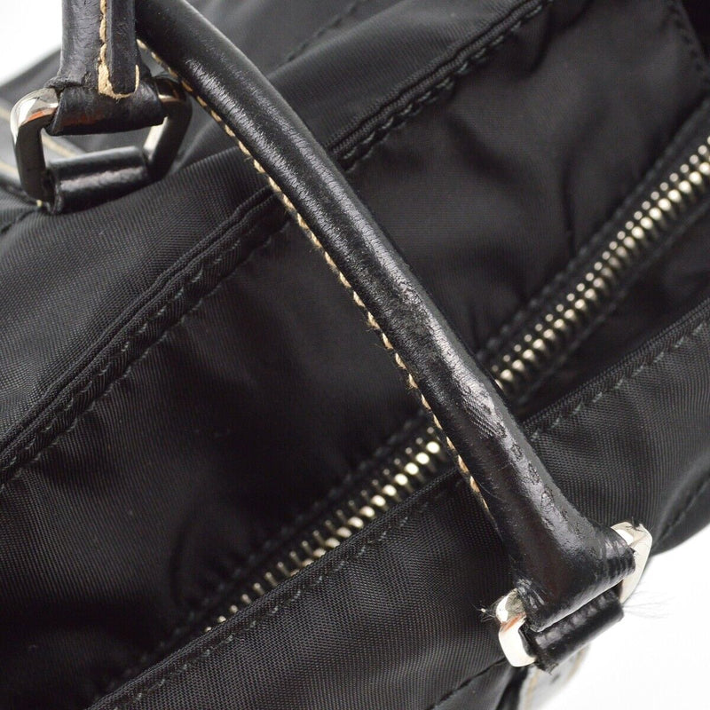 Prada Black Nylon Tote Handbag 3 31