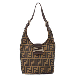 Fendi Brown Zucca Hobo Shoulder Bag