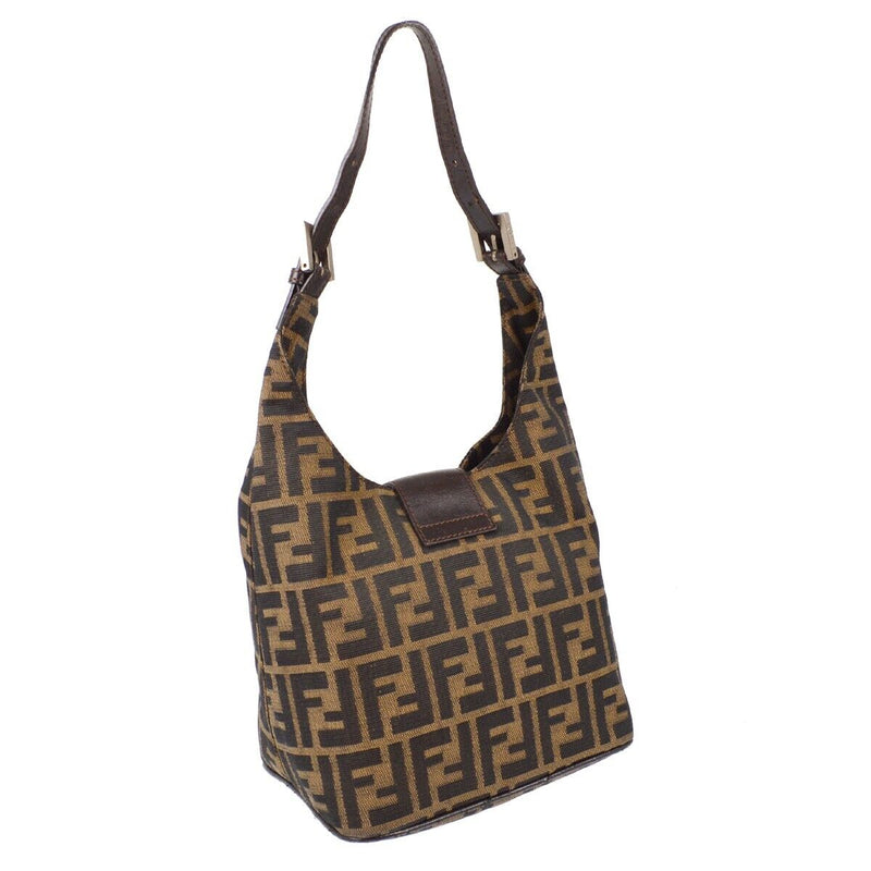 Fendi Brown Zucca Hobo Shoulder Bag