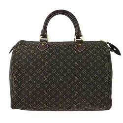 Louis Vuitton Brown Mini Lin Speedy 30