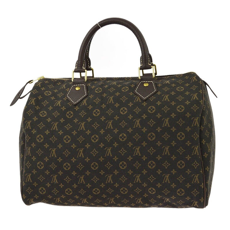 Louis Vuitton Brown Mini Lin Speedy 30