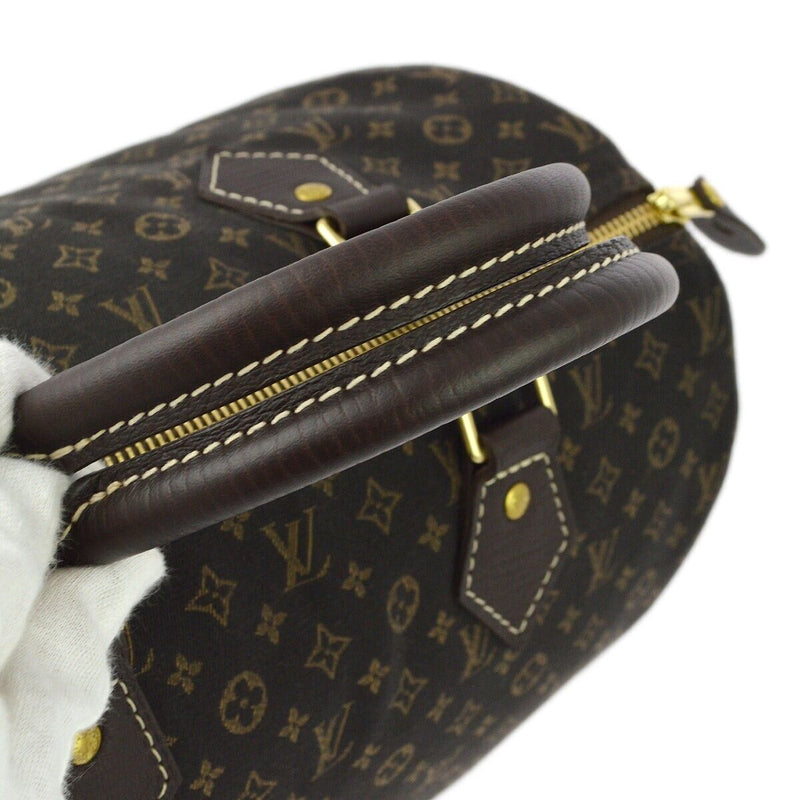 Louis Vuitton Brown Mini Lin Speedy 30