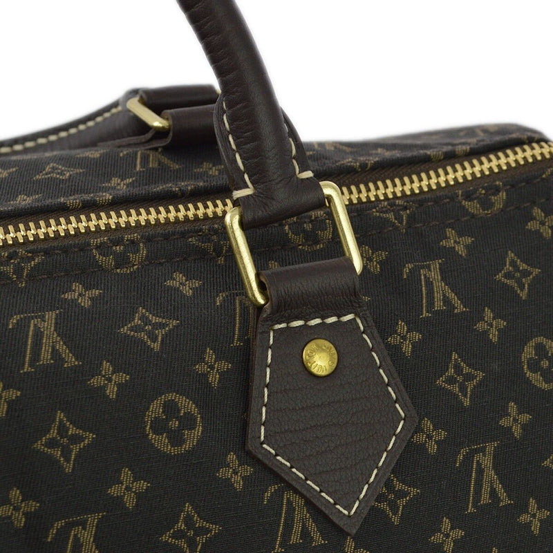 Louis Vuitton Brown Mini Lin Speedy 30