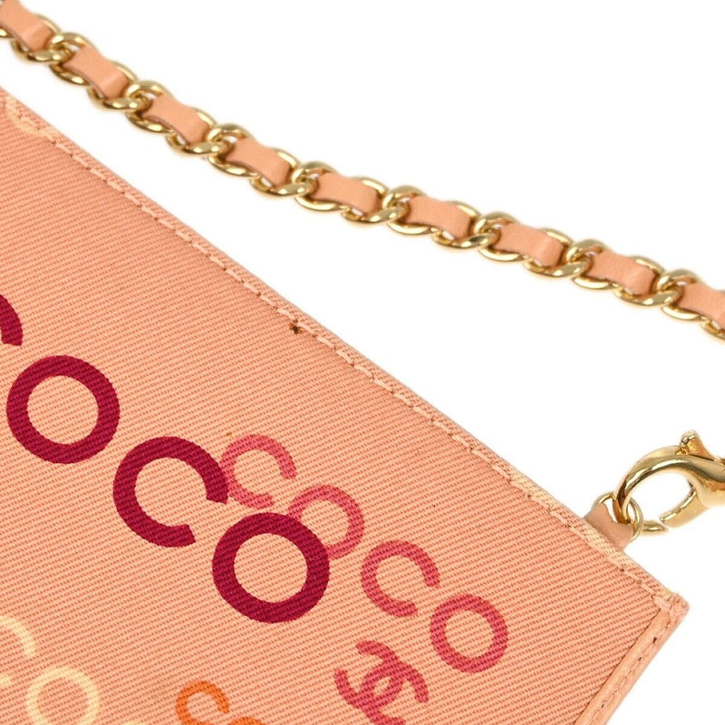 Chanel Pink Canvas Coco Chain Handbag