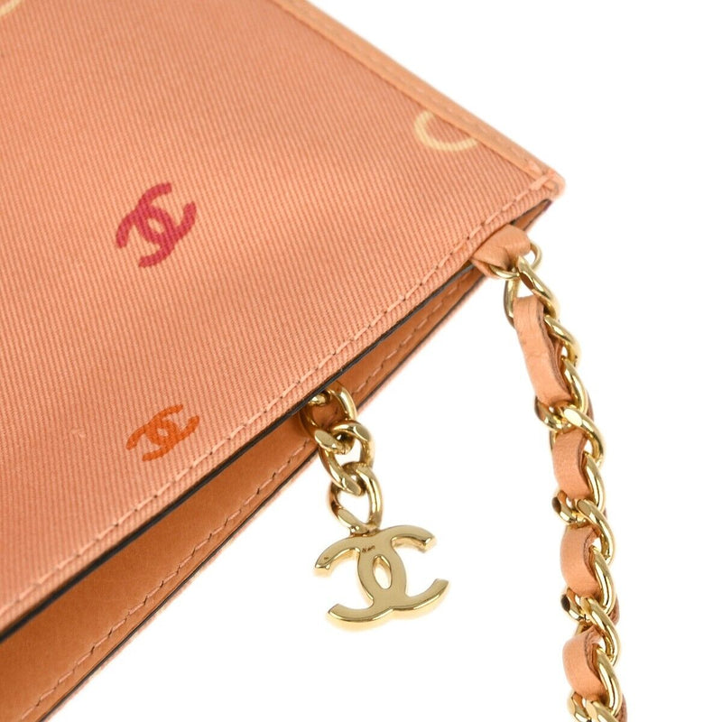 Chanel Pink Canvas Coco Chain Handbag