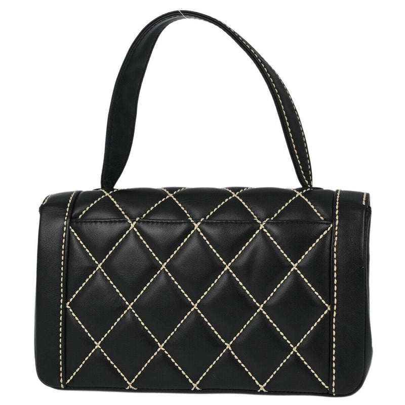 Chanel Black Calfskin Wild Stitch