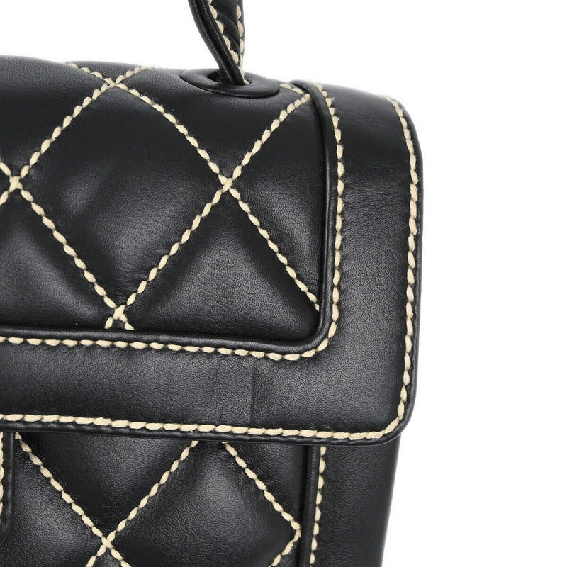 Chanel Black Calfskin Wild Stitch