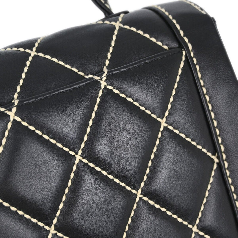 Chanel Black Calfskin Wild Stitch