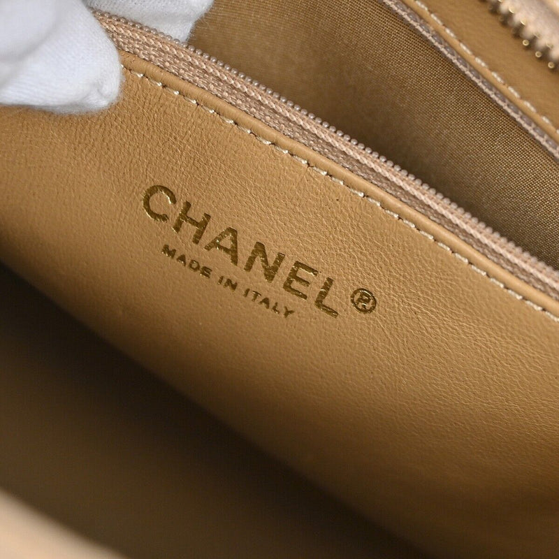 Chanel Beige Caviar Medallion Tote