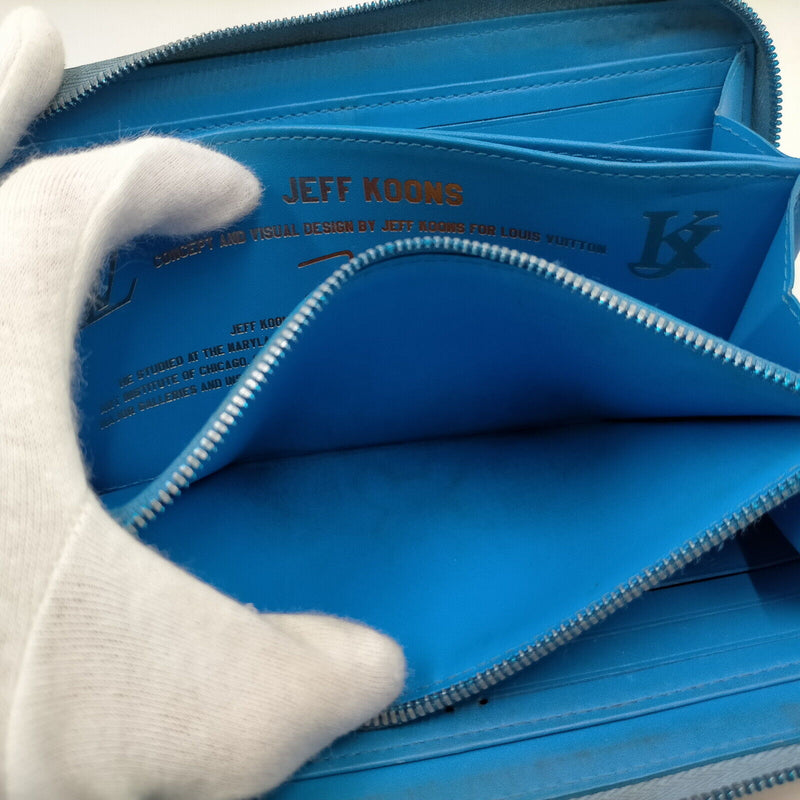 Louis Vuitton Lv Long Wallet Blue Pvc