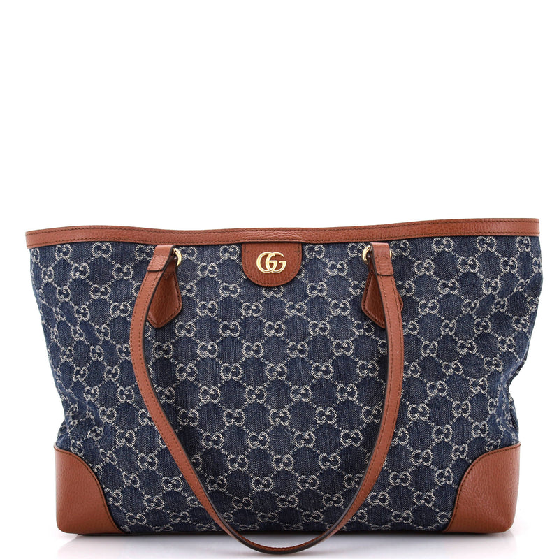 Gucci Ophidia Shopping Tote Gg Denim